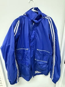 Abrigo de lluvia KS talla king para hombre grande y alto azul multi bolsillo con capucha talla XL - Imagen 1 de 7