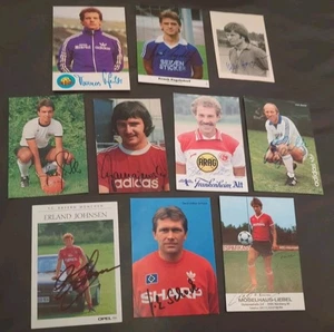 Collezione autografi 10 cartoline autografe autografate Bundesliga anni 80, FCB  - Foto 1 di 11