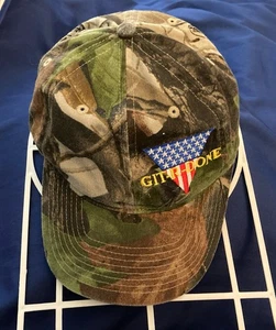 Vintage LARRY THE CABLE GUY GIT-R-DONE Camouflage Hat Strapback Flag Trucker Cap - Picture 1 of 8