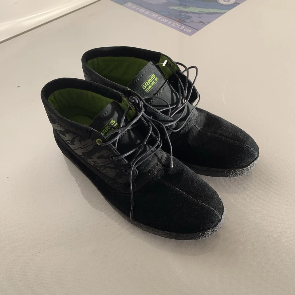 Gravis   Slymz Wax shoes Size 10 Nomad Black GT  - Image 1 of 4