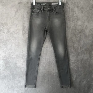 AG Adriano Goldschmied The Farrah Ankle Jeans grau Damen 24R Taille 25 Zoll - Bild 1 von 13
