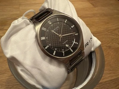 Bering Titanium Watch with Date - Black/Titanium 11739-702 - Image 1 of 4