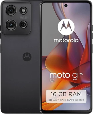 Motorola Moto G75 5G 8+256GB Charcoal Black wie neu  - Bild 1 von 2