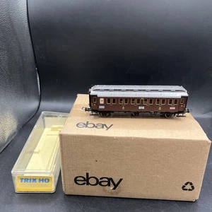 MIB RARE Lighted Trix HO Scale 6 Wheel Passenger Coach 23339 - Picture 1 of 10