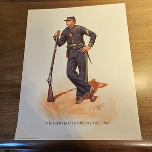 2002 Irish Jasper Greens Historical Art Prints #196 Union Civil War - Picture 1 of 1