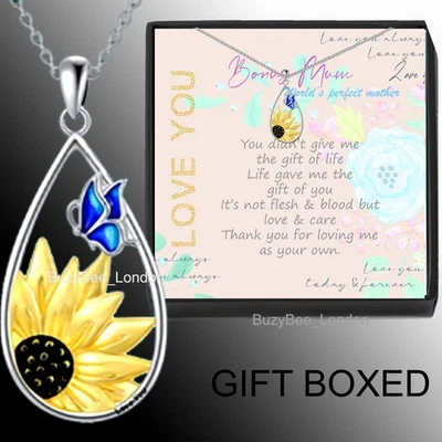 Regalos STep mamá, collar en caja madre, regalos de cumpleaños de mamá de bonificación Foto 1 de 3