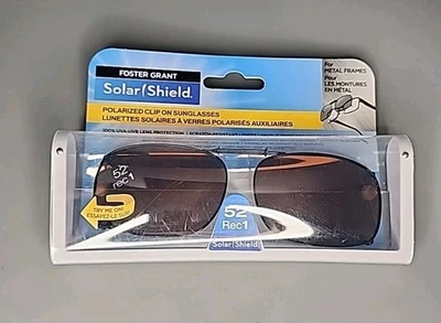 Новый солнечный экран поляризованные черные клипоны 52 Rec 1-100% UVA/UVB коричневые линзы - Изображение 1 из 4