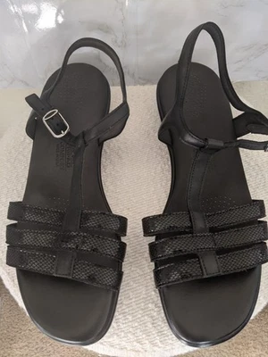 SAS Women's Capri T-Strap Sandals Size 11 W Black - Image 1 of 4