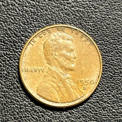 1950 D Lincoln Wheat Penny Cent Denver Mint Circulated - Image 1 of 2