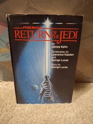 Star Wars Return of the Jedi Hardcover Book by James Kahn VINTAGE Del Ray Print Foto 1 de 4