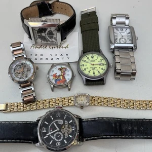 Ungeprüfte Vintage Quartz Herrenuhr Konvolut - Kenneth Cole Tigger Hilfiger Dsimple - Bild 1 von 6