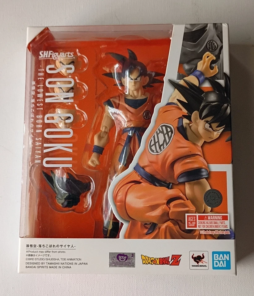 Figura Dragon Ball Z SH Figuarts Son Goku Lowest Born Saiyan Bandai NUEVA Foto 1 de 4