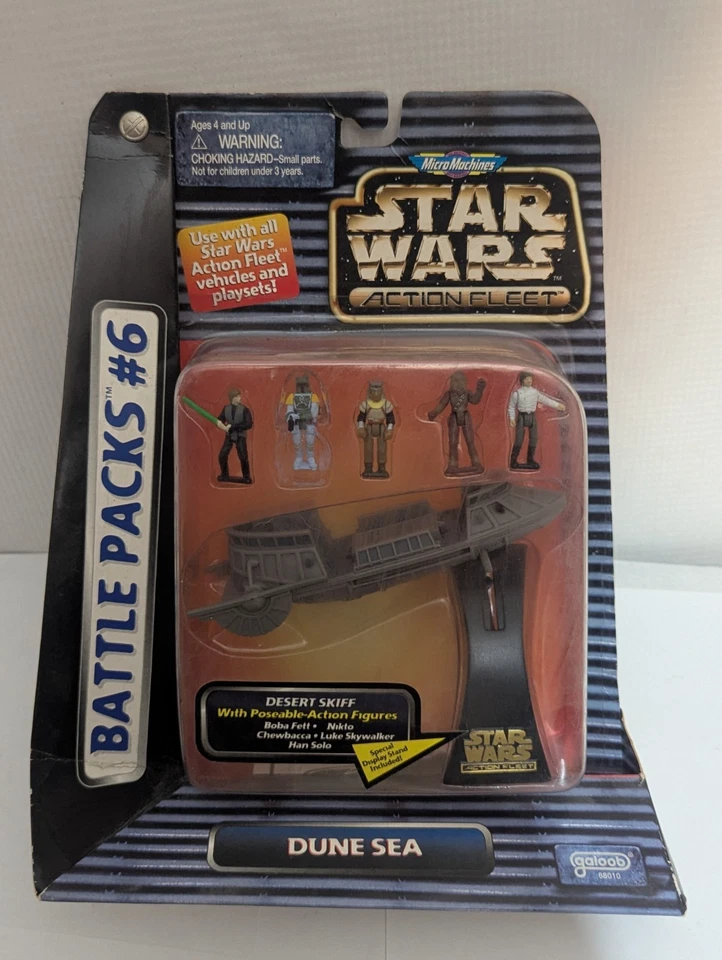 Star Wars POTF Micro Machines Battle PK 6 Dune Sea Deser Skiff Action Fleet 1996