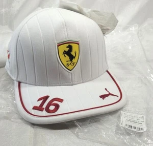Puma Scuderia Ferrari F1 2025 Charles Leclerc #16 Snap-Back Mütze - Weiß - Bild 1 von 9