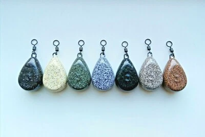 PB LEADS 10 x DUMPY FLACHE BIRNE 1oz - 4oz GLATT Karpfenangeln Bleigewichte große Augen drehbar