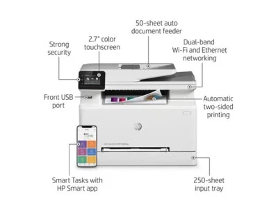 HP LaserJet Pro M283cdw Wireless Color Printer - Image 1 of 3