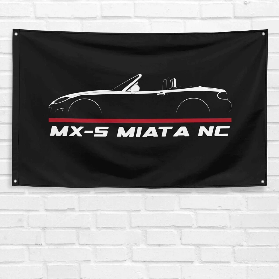 Подарок на день рождения баннер с флагом энтузиаста для Mazda MX-5 Miata NC 2005-2015 3x5 футов - Изображение 1 из 1