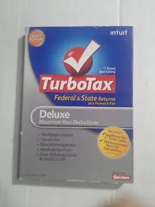 Intuit TurboTax Deluxe Federal + Efile + State 2010, Very Good, - Picture 1 of 4