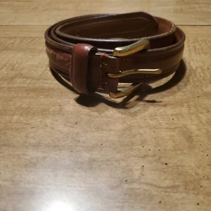 Lauren Ralph Lauren schwarzer Ledergürtel Größe 36 / 90 - Bild 1 von 11