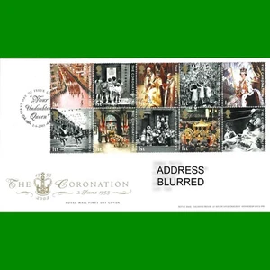 UK FDC 50th Anniversary of Queens Coronation Royal Mail First Day Cover 2.6.2003 - Bild 1 von 1