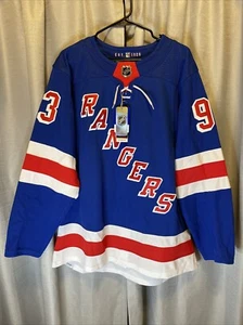 Camiseta deportiva para hombre Adidas Mika Zibanejad azul New York Rangers Home Primegreen talla 50 - Imagen 1 de 8
