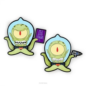 Kidrobot Simpsons Kang & Kodos Glow in the Dark 2-Pin Set - I Am Retro Exclusive - Picture 1 of 5