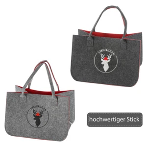 Filztasche Schwarzwald Heimatliebe mit Stickerei 40x27 cm - Einkaufstasche - Bild 1 von 5
