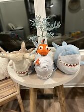 Rare Disney Finding Nemo Plush XL Bruce Anchor And Chum Sharks  Puppets Stuffed