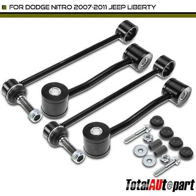 4x Stabilizer Bar Link for Dodge Nitro 2007-2011 Jeep Liberty 08-12 Front & Rear - Image 1 of 4