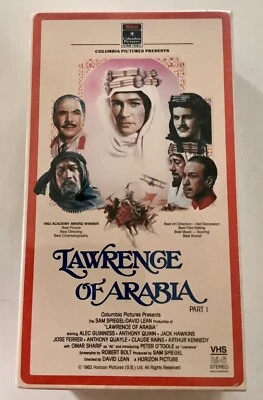 LAWRENCE OF ARABIA VHS SET (1985) RCA/Columbia; O’Toole; Sealed with Watermark - Image 1 of 4