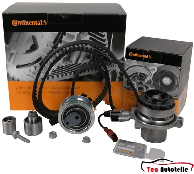 Contitech Timing Belt Kit + Water Pump Audi Skoda VW 1.6 2.0 TDI CUNA CKFC CXEB - Image 1 of 4