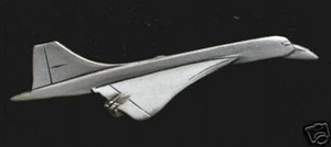 CONCORDE AEROSPATIALE SUPERSONIC TRANSPORT PEWTER LAPEL HAT TIE TAC PIN UP GIFT - Picture 1 of 6