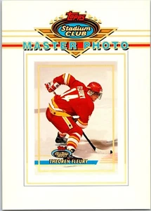 Theo Fleury 1993 Topps Stadium Club Master Photo 5x7 Jumbo Calgary Flames - Picture 1 of 2