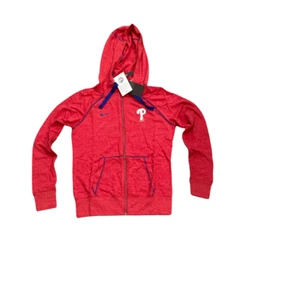 NWT NEW Philadelphia Phillies Nike Women's Vintage Zip Up Hoodie Sweatshirt XS - Picture 1 of 2