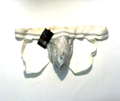 "NDS" Talla M Plata Cojo' Soporte Atlético / Correa Deportiva - Plateado/Blanco Foto 1 de 4