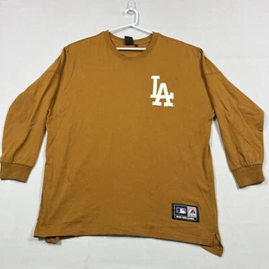 Los Angeles Dodgers Majestic LA Drop Shoulder MLB Casual Tee T Shirt Mens XL - Picture 1 of 15