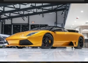 Modellino Lamborghini Murcielago Roadster Liberty Walk in Ferro scala 1: 24 Oro - Foto 1 di 1