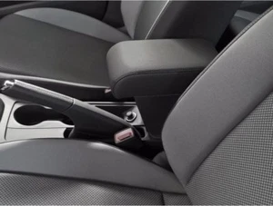BRACCIOLO su misura VW Polo dal 2017 in ecopelle nera - regolabile -portaoggetti - Imagen 1 de 4