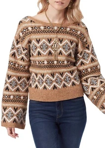Sam Edelman Women's Benton Wide-Sleeve Scoop-Back Sweater.Sz L(NWT) - Picture 1 of 8