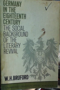 Germany in the Eighteenth Century by W.H. Bruford Vintage Paperback Ships free - Picture 1 of 2
