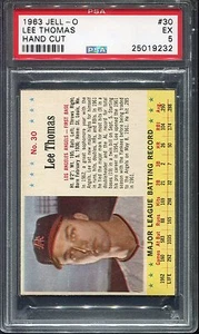 1963 Jell-o #30 LEE THOMAS Psa 5 taglio a mano. Molto bello!!! 9232 - Foto 1 di 1