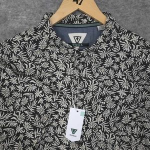 Camicia uomo Vissla Alyssum Eco manica corta con bottoni taglia M nuova con etichetta #M5052aly-BLK - Foto 1 di 14