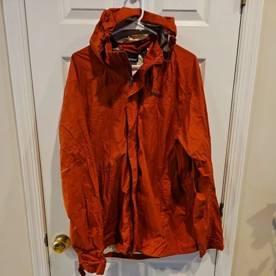 Marmot PreCip Eco Rain Jacket - Men’s XL -  burnt orange color  - Image 1 of 4