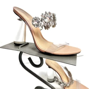 Schutz Blanck Crystal Sandale Lucite Heels Größe 9 - Bild 1 von 7