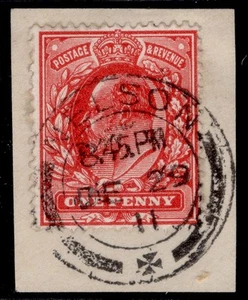 GB EDVII SG281 SPEC M7(5), 1d rosa-carmino, BIEN USADO. Gato 15€. CD. EN PIEZA - Imagen 1 de 1