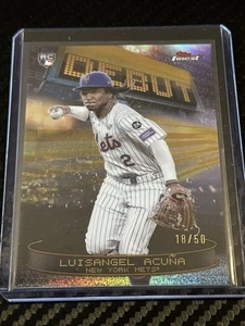 2025 Topps Finest - Debut Luisangel Acuña #D-20 Gold Refractor/50 (RC) - Imagen 1 de 2
