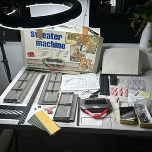 VTG BOND INCREDIBLE SWEATER MACHINE OG Box Knitting Extension & Accessories Tool - Picture 1 of 24