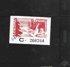 1975 Michigan Trout and Salmon   stamp - Picture 1 of 1