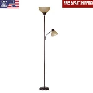 72 Inch Combo Floor Lamp W/ Adjustable Reading Light Modern Design Home Office - Picture 1 of 8