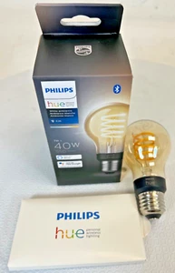 Philips Hue White Ambiance Filament A19 Bluetooth Smart LED Bulb - E26 - Picture 1 of 5